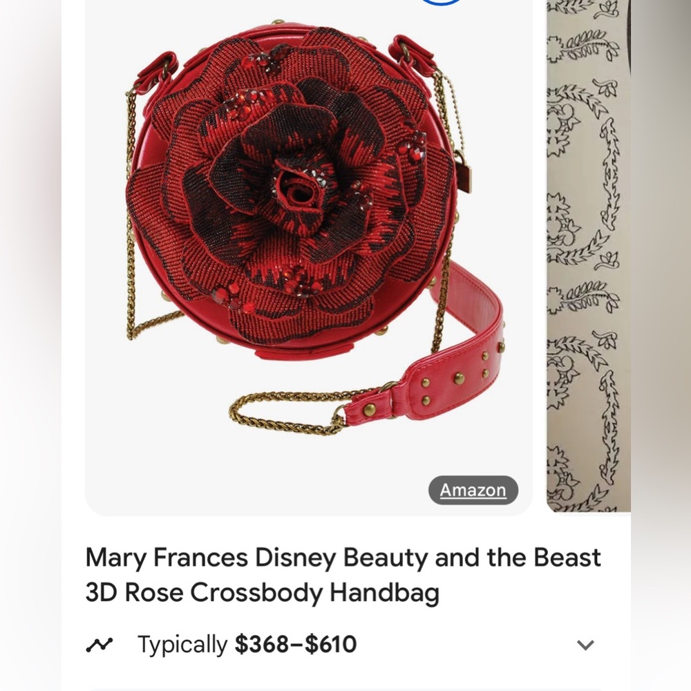 Mary Frances handmade rose Purse - Picture 6 of 6